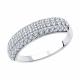 Серебряное кольцо SOKOLOV 94012850-91 с фианитом