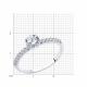 Серебряное кольцо SOKOLOV 94012944-91 с фианитом