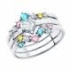 Серебряное кольцо SOKOLOV 94013032 с фианитом