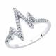 Серебряное кольцо SOKOLOV 94013094-91 с фианитом