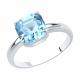 Серебряное кольцо SOKOLOV 94013124-91 с ювелирным кристаллом