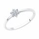 Серебряное кольцо SOKOLOV 94013297-91 с фианитом