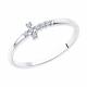 Серебряное кольцо SOKOLOV 94013298-91 с фианитом