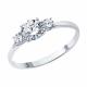 Серебряное кольцо SOKOLOV 94013546-91 с фианитом