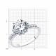 Серебряное кольцо SOKOLOV 94013547-91 с фианитом