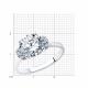 Серебряное кольцо SOKOLOV 94013562-91 с фианитом
