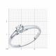 Серебряное кольцо SOKOLOV 94013563-91 с фианитом