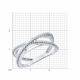 Серебряное кольцо SOKOLOV 94013719-91 с фианитом