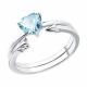 Серебряное кольцо SOKOLOV 94013723-91 с фианитом