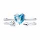 Серебряное кольцо SOKOLOV 94013723-91 с фианитом