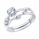 Серебряное кольцо SOKOLOV 94013726-91 с фианитом