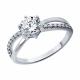Серебряное кольцо SOKOLOV 94013762-91 с фианитом