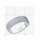 Серебряное кольцо SOKOLOV 94013763-91 с фианитом
