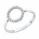 Серебряное кольцо SOKOLOV 94013772-91 с фианитом