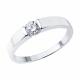 Серебряное кольцо SOKOLOV 94013797-91 с фианитом