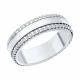 Серебряное кольцо SOKOLOV 94013809-91 с фианитом и эмалью