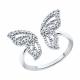 Серебряное кольцо SOKOLOV 94013817-91 с фианитом