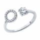 Серебряное кольцо SOKOLOV 94013824-91 с фианитом