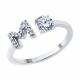 Серебряное кольцо SOKOLOV 94013827-91 с фианитом