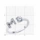 Серебряное кольцо SOKOLOV 94013827-91 с фианитом