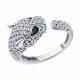 Серебряное кольцо SOKOLOV 94013837-91 с фианитом