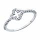 Серебряное кольцо SOKOLOV 94013845-91 с фианитом