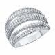 Серебряное кольцо SOKOLOV 94013853-91 с фианитом