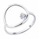 Серебряное кольцо SOKOLOV 94013871-91 с фианитом