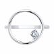 Серебряное кольцо SOKOLOV 94013871-91 с фианитом