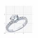 Серебряное кольцо SOKOLOV 94013905-91 с фианитом