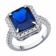 Серебряное кольцо SOKOLOV 94013925-91 с фианитом