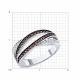 Серебряное кольцо SOKOLOV 94013929-91 с фианитом