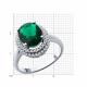 Серебряное кольцо SOKOLOV 94013938-91 с фианитом