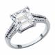 Серебряное кольцо SOKOLOV 94013942-91 с фианитом