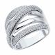 Серебряное кольцо SOKOLOV 94013943-91 с фианитом