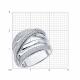 Серебряное кольцо SOKOLOV 94013943-91 с фианитом