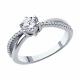 Серебряное кольцо SOKOLOV 94013947-91 с фианитом