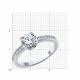 Серебряное кольцо SOKOLOV 94013949-91 с фианитом