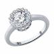Серебряное кольцо SOKOLOV 94013959-91 с фианитом