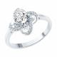 Серебряное кольцо SOKOLOV 94013975-91 с фианитом