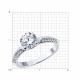 Серебряное кольцо SOKOLOV 94013981-91 с фианитом