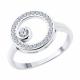 Серебряное кольцо SOKOLOV 94013985-91 с фианитом