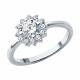 Серебряное кольцо SOKOLOV 94013988-91 с фианитом