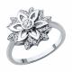 Серебряное кольцо SOKOLOV 94013989-91 с фианитом
