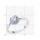Серебряное кольцо SOKOLOV 94013990-91 с фианитом