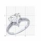 Серебряное кольцо SOKOLOV 94013997-91 с фианитом
