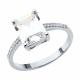 Серебряное кольцо SOKOLOV 94013998-91 с фианитом