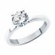 Серебряное кольцо SOKOLOV 94013999-91 с фианитом