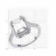 Серебряное кольцо SOKOLOV 94014004-91 с фианитом