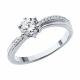 Серебряное кольцо SOKOLOV 94014022-91 с фианитом